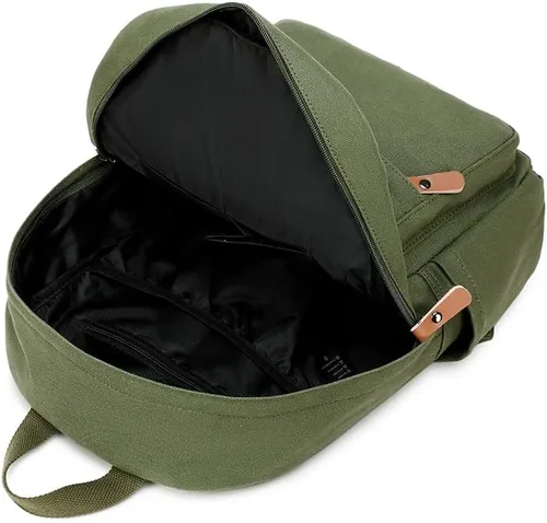 Vista 7 de Mochilas ligeras para niños, mochila escolar de lona, pequeñas mochilas de viaje para mujeres, niñas, niños, mochila para niños pequeños