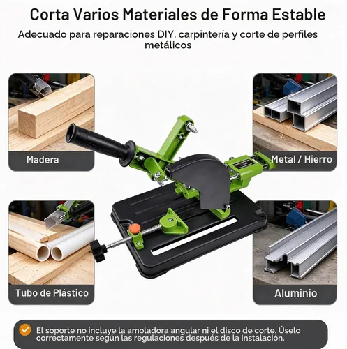 Vista 6 de Abrazadera de soporte de amoladora ajustable de 45 ° para amoladora angular