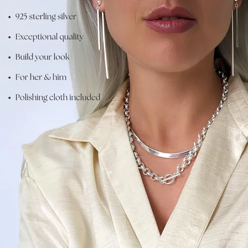 Vista 5 de Silverly Collar pequeño de plata de ley con medallón de San Benito para hombres y mujeres, moneda de San Santo de plata 925 en cadena bordillo de 18