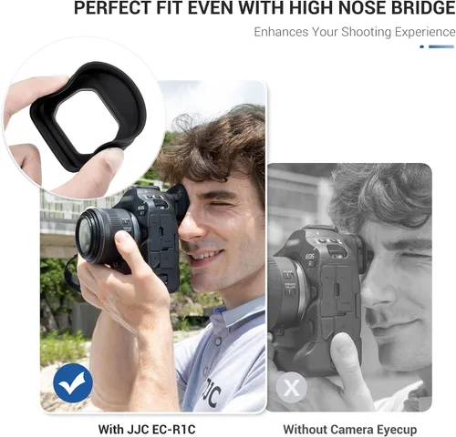 Vista 5 de Ocular extendido EOS R1 Eyecup Eyecup, visor de cámara de silicona suave, protector de cubierta de sombra de ojos diseñado especialmente para Canon