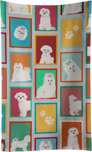 Vista 14 de Caroline's Treasures MLM1160KTWL - Lots of Red Siberian Husky - Toalla de cocina para invitados, toalla de baño decorativa para cara, té, paño