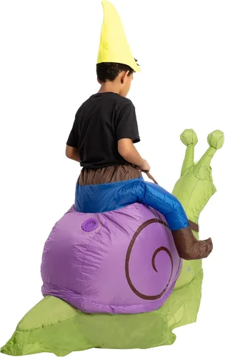 Vista 5 de Spooktacular Creations Disfraz inflable de Halloween, paseo de gnomo, un paseo de caracol en disfraz inflable