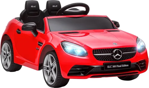 Vista 10 de Aosom Mercedes SLC 300 - Auto de paseo con licencia de 12 V para niños con control remoto, 2 velocidades, automóvil eléctrico para niños a batería