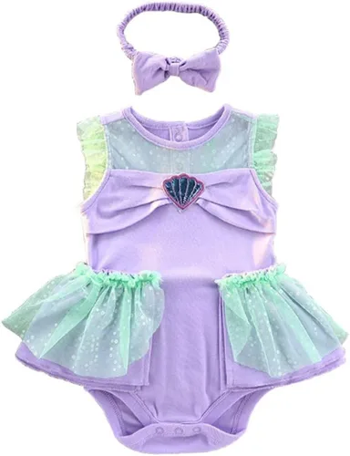 Vista 154 de Disfraz de princesa de Belle Sofía Blancanieves para niñas pequeñas, disfraz de princesa, Navidad, Halloween, mameluco con diadema