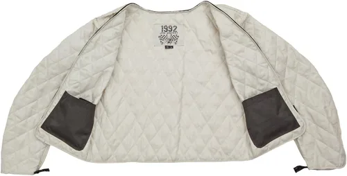 Vista 2 de Joe Rocket Classic '92 - Chamarra de cuero para mujer, ideal para andar en motocicleta