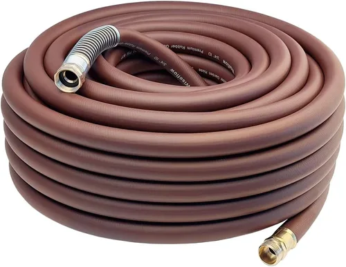 Vista 9 de Wiseflow Leader Hose Manguera de agua resistente de 3 x 5/8 pulgadas con accesorios de latón macho a hembra, extensor de manguera corta para carrete