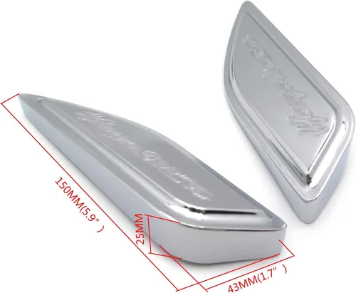 Vista 3 de SMT-Tank Pads Cubierta lateral compatible con SUZUK Hayabusa Gsxr1300 1986-2012 Cromo [B00RNIR90G]