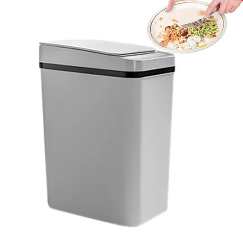 Vista 7 de Cubo de basura con sensor – Cubo de basura activado por sensor de 12 litros con tapa Cubo de basura inteligente con sensor de movimiento