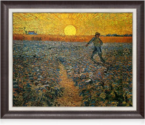 Vista 66 de Serie de pinturas de Vincent Van Gogh (favoritos). Reproducción de arte clásico de Van Gogh, impreso en lienzo, Algodón, Almond Blossom, 16x20