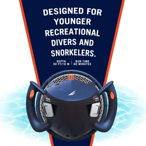 Vista 9 de Nautica Navigator and Skipper Underwater Seascooters, Designed for Younger Recreational Divers and Snorkelers