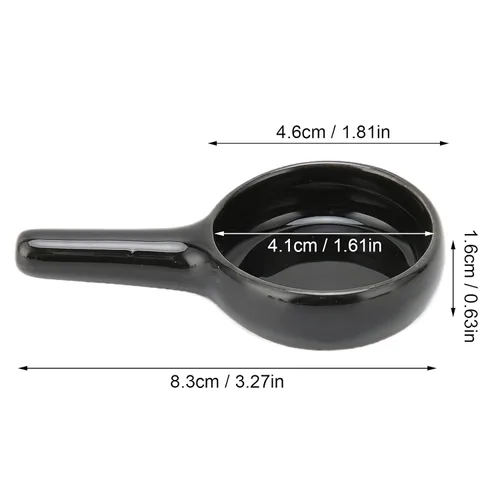 Vista 4 de Tealight - Cuchara de vela de repuesto para aceite esencial, difusor de aromaterapia, incienso de fragancia (negro)