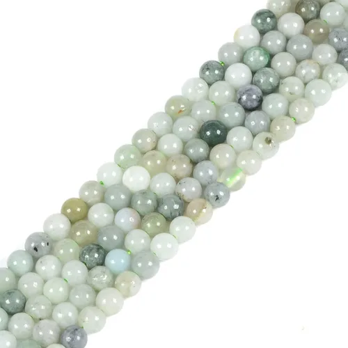 Vista 31 de 7 piedras preciosas de chakras de 0.157 in redondas de cristal curativo sueltas de 16 pulgadas para hacer cuentas de joyería