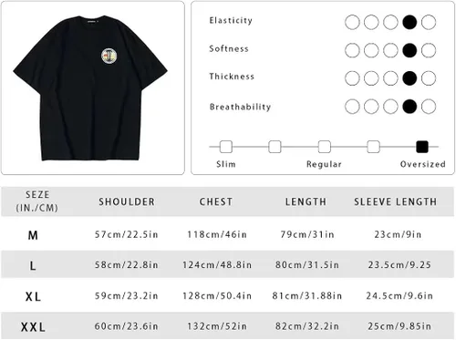 Vista 7 de torafarugaluo Mens Oversized T Shirts Tees Summer Unisex Yacht Club Print Crew Neck Cotton Tops Casual Streetwear Shirt