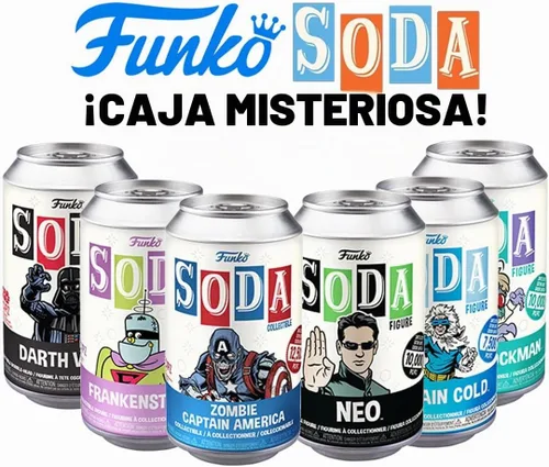 Vista 4 de Funko Juego de iniciación misterioso de soda de vinilo (caja de 6)