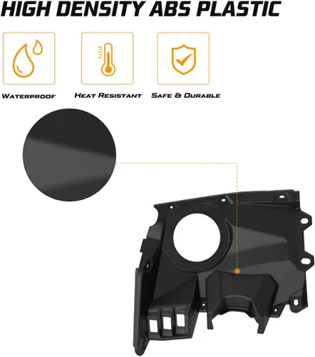 Vista 6 de Kiwi Master Panel de montaje de altavoz frontal para el tablero 2017-2026 Can Am Maverick X3/Max Accessories 6.5 pulgadas carcasa para altavoces