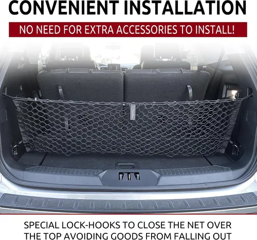 Vista 2 de Red de carga de malla para maletero estilo sobre para Ford Explorer Base ST XLT 2020-2024 – Accesorios de coche – Organizadores y almacenamiento