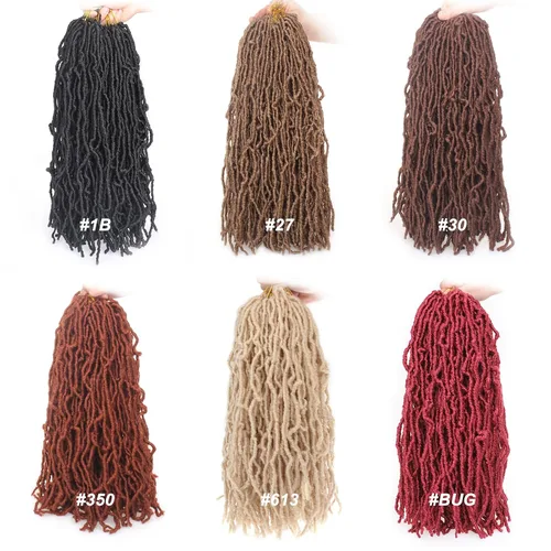 Vista 7 de Extensiones de pelo sintético, estilo diosa, rizado, ondulado, trenzas, pre-rizado, suave, para mujeres