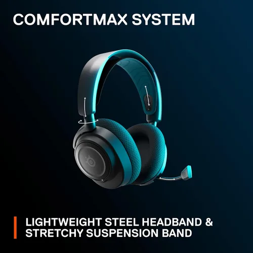 Vista 10 de SteelSeries Arctis Nova 7P Auriculares inalámbricos multiplataforma para juegos, controladores magnéticos de neodimio, 2.4 GHz + Bluetooth, batería