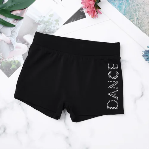 Vista 3 de Traje de baño deportivo sin mangas con pantalones cortos para entrenamiento y fitness para niñas y niñas