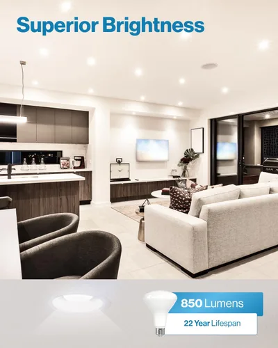 Vista 2 de Sunco - Paquete de 8 bombillas LED BR30, bombillas empotradas, bombilla de inundación interior, 850 LM, 11 W (equivalente a 65 W), blanco cálido