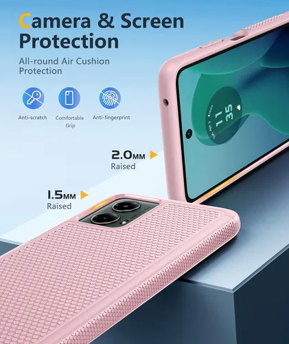 Vista 489 de FNTCASE Funda para iPhone 17 Pro: Fundas delgadas translúcidas de color azul claro compatibles con MagSafe, protección completa de la cámara