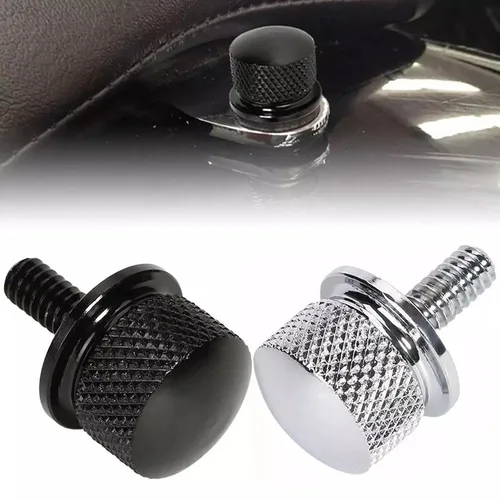 Vista 3 de Juego de 4 tornillos y tuercas de acero inoxidable para guardabarros trasero y guardabarros, montaje rápido, compatibles con Harley Touring Soft