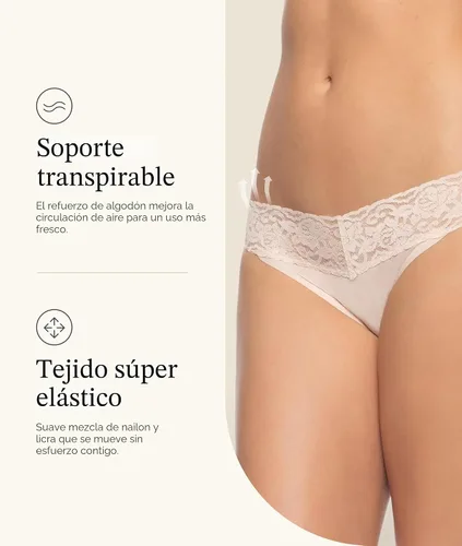 Vista 3 de Bikini de encaje súper elástico, paquete de 5 Acapulco