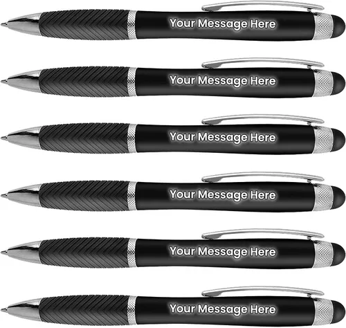 Vista 7 de Paquete de 80 bolígrafos personalizados, grabado láser sin granel, bolígrafo de 3 pulgadas, lápiz óptico y área personalizada con luz, nombre