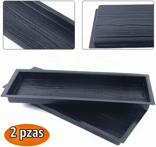 Vista 7 de Juego de 2 moldes de hormigón de piedra escalonada, juego de tablas de madera viejas de 23 pies, tablero de madera, molde de cemento para hormigón