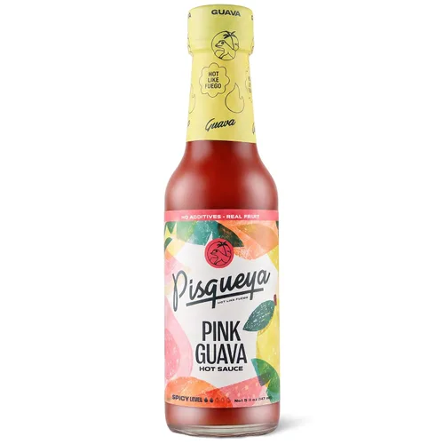 Vista 5 de Pisqueya Green Caribbean Hot Sauce, Jalapeño Habanero Calor medio, 5 onzas
