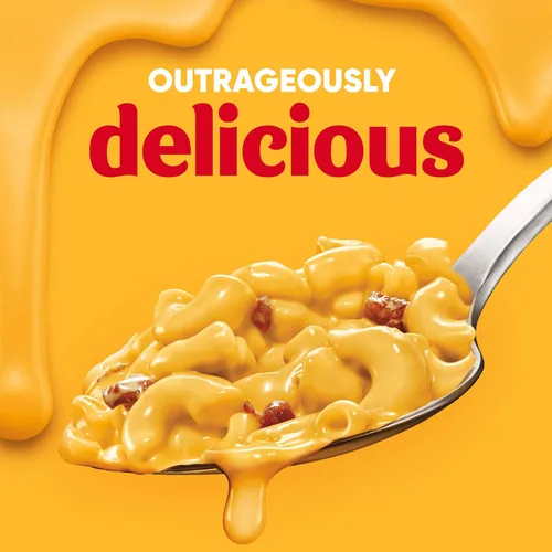 Vista 4 de Velveeta Cheesy Bowls - Comida para microondas con tocino y queso, bandeja de 9 onzas