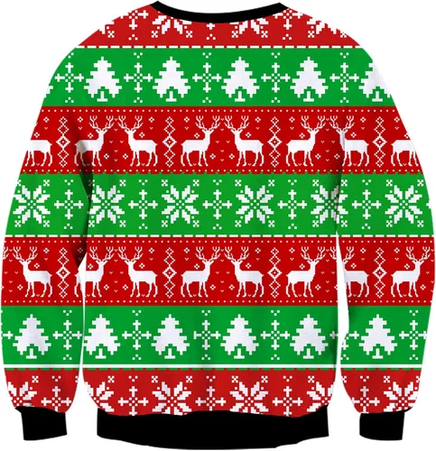Vista 2 de RAISEVERN - Suéter feo y divertido de Navidad para hombre y mujer