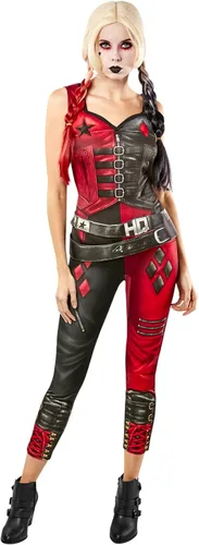 Vista 4 de Rubies II Disfraz de Harley Quinn de DC Comics Suicide Squad 2 para mujer aspecto principal Multi