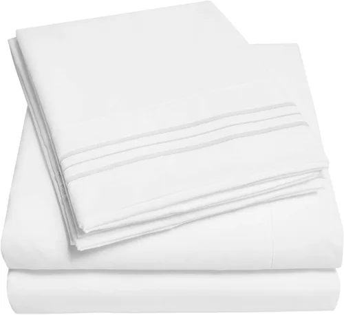 Vista 33 de 1500 Supreme Collection Juego de Sábanas de Bolsillo Extra Profundo - Sábanas de Cama Suaves de Lujo, Sin Arrugas, Ropa de Cama, Más de 40