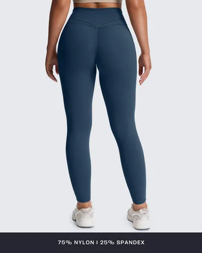 Vista 51 de Aoxjox Trinity - Pantalones de yoga de cintura alta con bolsillos para mujer, control de abdomen, cintura cruzada, leggings de entrenamiento suaves