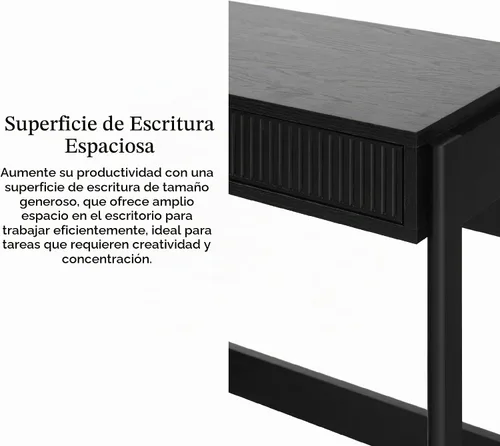 Vista 4 de Walker Edison - Diseño de oficina de transición, detalle frontal de cajón de cañas, escritorio espacioso, complementario en espacios vitales, 38
