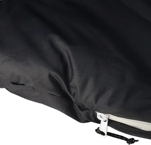 Vista 7 de Bolsa de dormir portátil Thermotuff con capucha doble, orificios para los brazos con cremallera, bolsillos y cordón ajustable: ideal para acampar