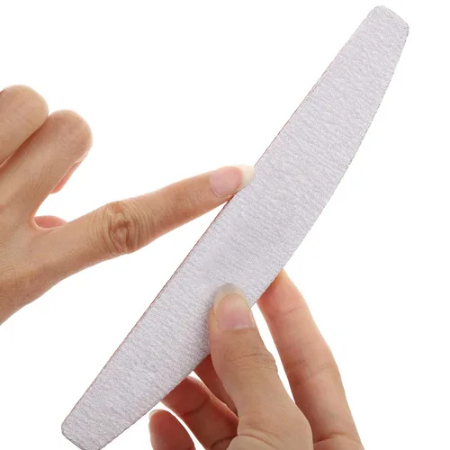 Vista 6 de 25 limas de uñas de grano 100/150 de doble cara, lavables, tablero de esmeril para uñas acrílicas, gel, uñas naturales