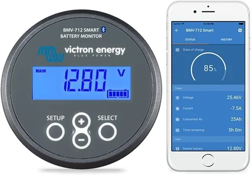 Vista 3 de Victron Monitor de la batería del auto, BMV-712 con sensor de temperatura