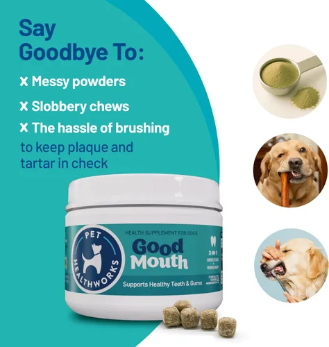 Vista 6 de Good Mouth - Masticables dentales para perros – Controla la placa y el sarro, promueve el aliento fresco, apoya la salud oral y las encías