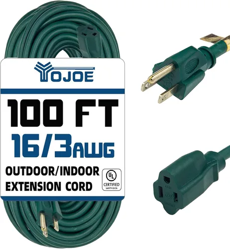 Vista 36 de YOJOE Cable de Extensión, Cable de Alimentación de 3 Clavijas 13A Resistente a la Intemperie, Cable de Extensión Marrón de Servicio Pesado Calibre