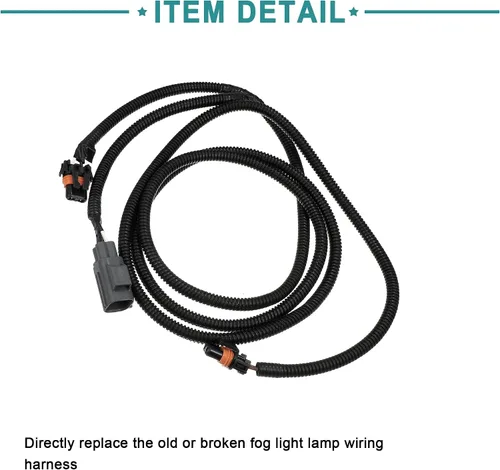 Vista 5 de ACROPIX Arnés de cableado para lámpara antiniebla delantera para Ram 1500 - Paquete de 1 negro