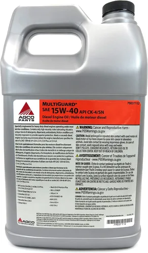 Vista 2 de AGCO MultiGuard SAE 15W-40 API CK-4 Aceite de motor diesel 1 galón 79037112