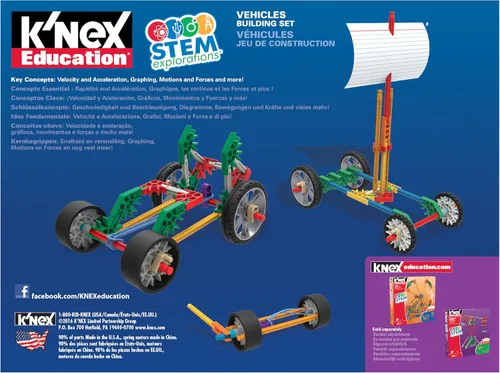 Vista 8 de K'NEX Educación - STEM Explorations: Vehículos Building Set ' Kid Construction Play, Creative Building' Edades 8+