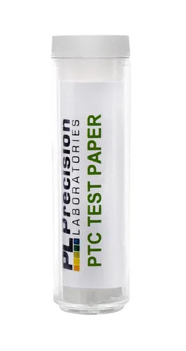 Vista 2 de Tiras de papel de Eisco Labs Phenylthiourea (PTC) - Prueba de sabor genético (vial de 100) - 30 μg por tira
