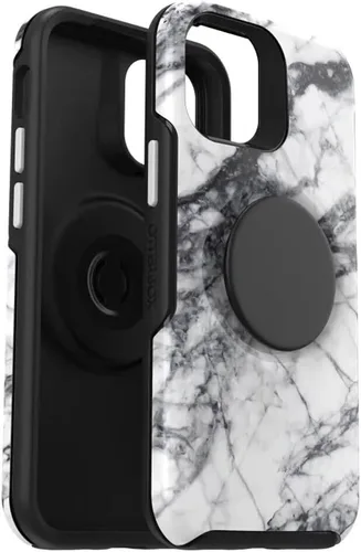 Vista 12 de OtterBox Otter + POP Symmetry Series - Funda para iPhone 12 Mini, color negro