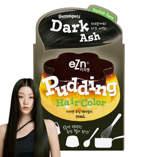 Vista 18 de eZn Tinte para el cabello con pudín (beige ceniza) - Tinte coreano