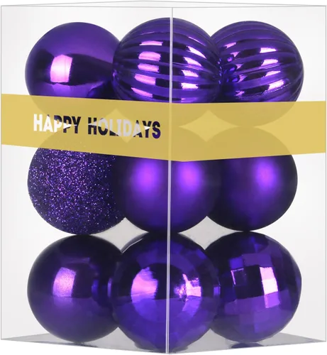 Vista 137 de Esferas pequeñas de Navidad de bronce y dorado de 1.6 pulgadas, adornos para decoración de árbol de Navidad, bolas colgantes inastillables