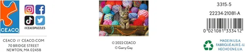 Vista 7 de Ceaco - Garry Gay - Gatito curioso - Rompecabezas de 1000 piezas