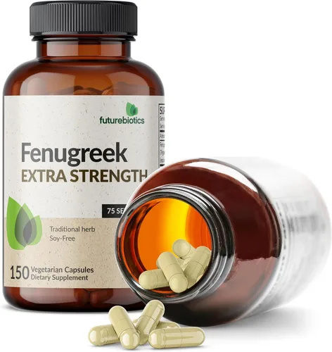 Vista 4 de Futurebiotics Fenogreco Extra Strength Apoya la Buena Salud y el Bienestar en General, Sin OGM, 150 Cápsulas Vegetarianas